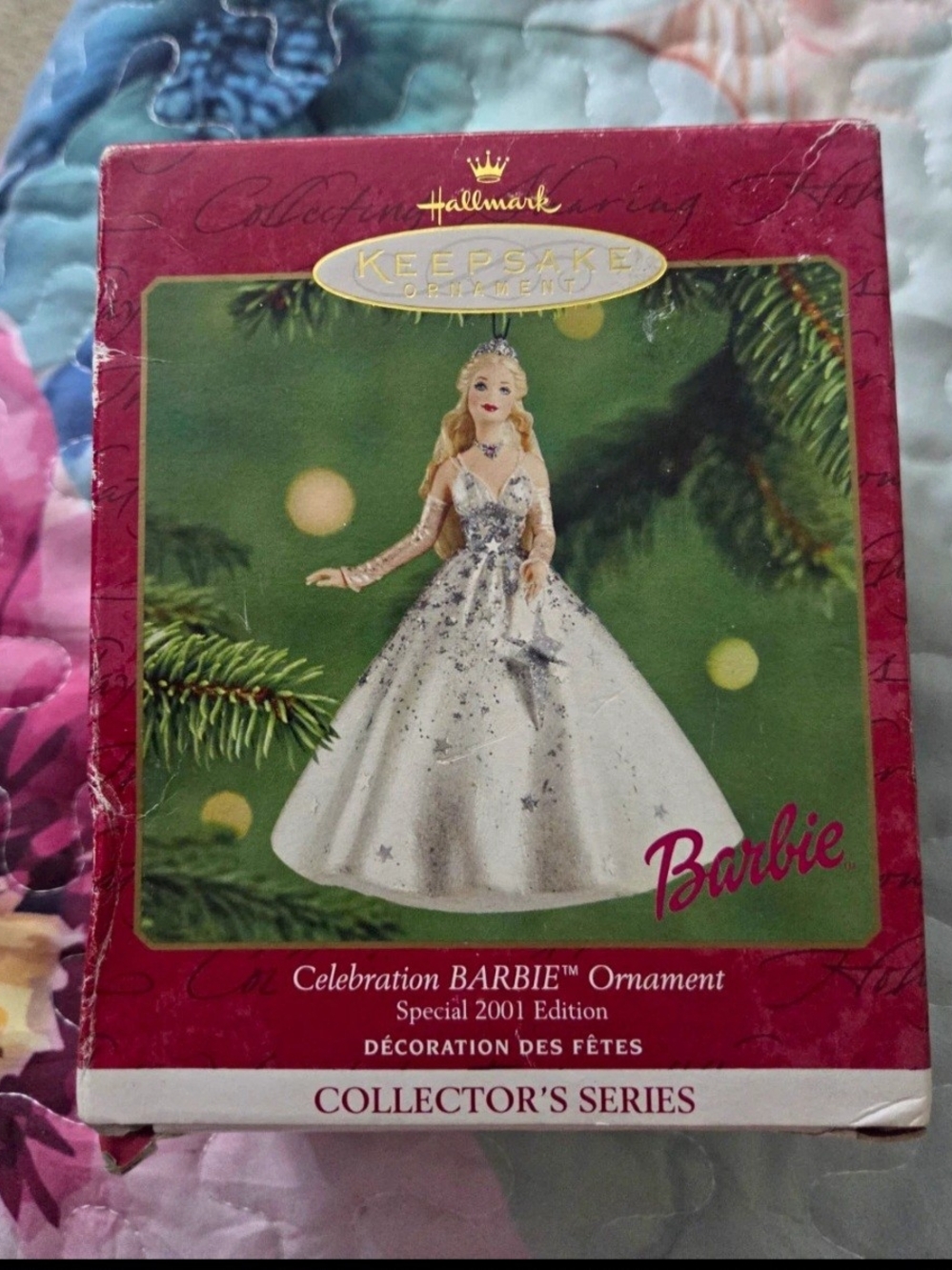 Hallmark Keepsake Celebration Barbie Christmas Ornament 2001 Special Edition